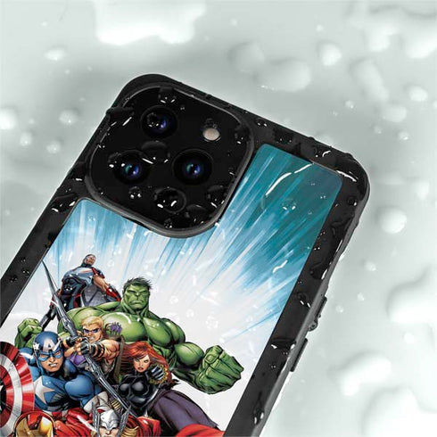 Marvel Avengers Team iPhone 15 Pro Waterproof Case